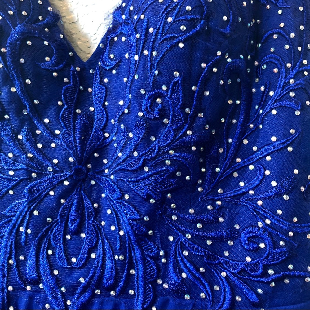 Formal Prom Blue Long Dress - Picture 5 of 6